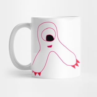 Cyclops Monster with Red Nails Mug